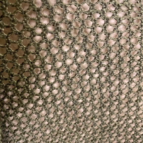 Green loose knit cardigan - Picture 2 of 3